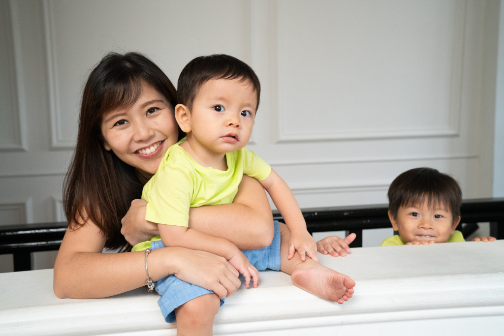 Eileen and two younger boys