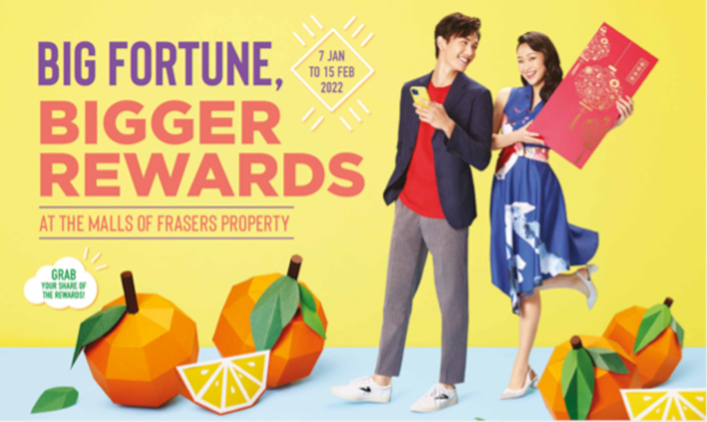 Big Fortune, Bigger Rewards with Frasers Property Malls CNY 2022