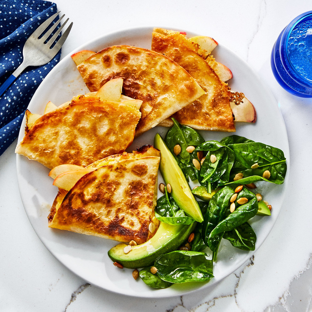 Apple Cheddar Quesadillas