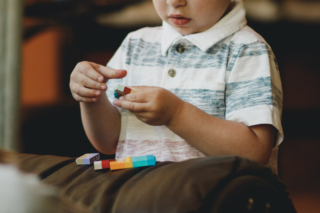 Autism Spectrum Disorder - child building blocks