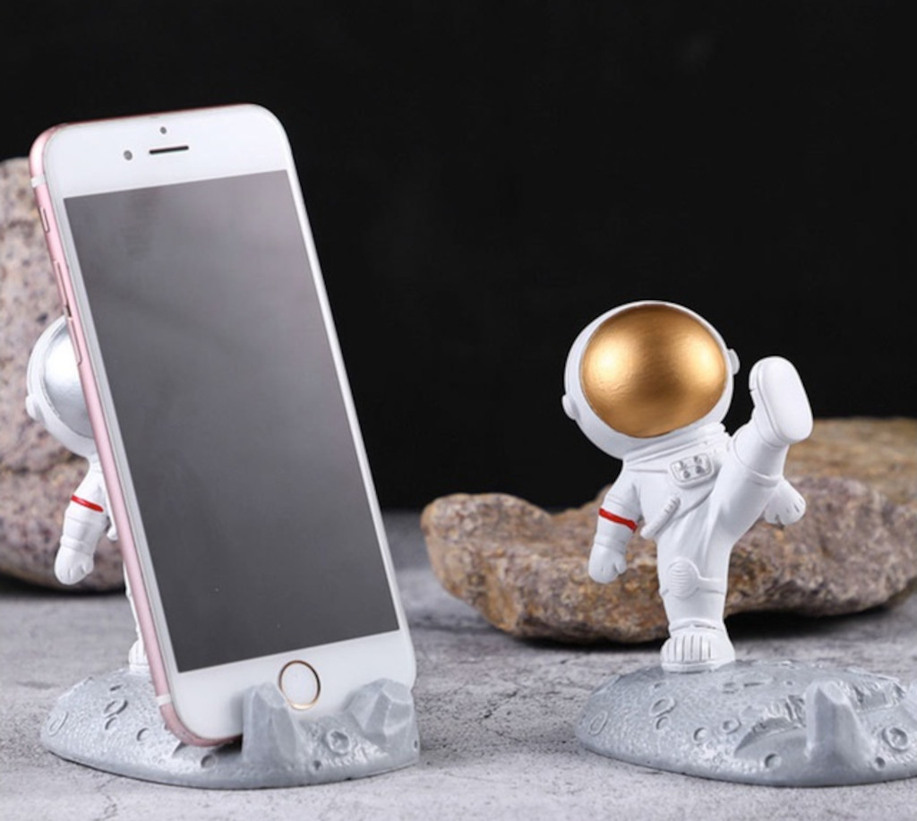 Astronaut on the Moon Phone Stand