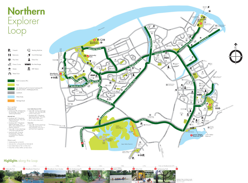 cycling trails in Singapore - Northern Explorer Loop