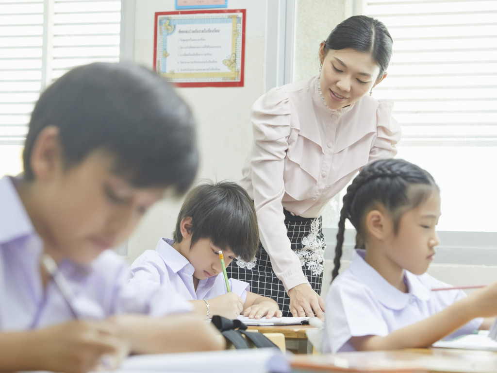 Teacher in classroom