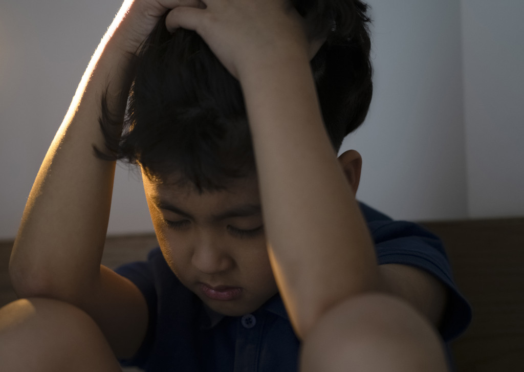 anxiety in children - boy upset