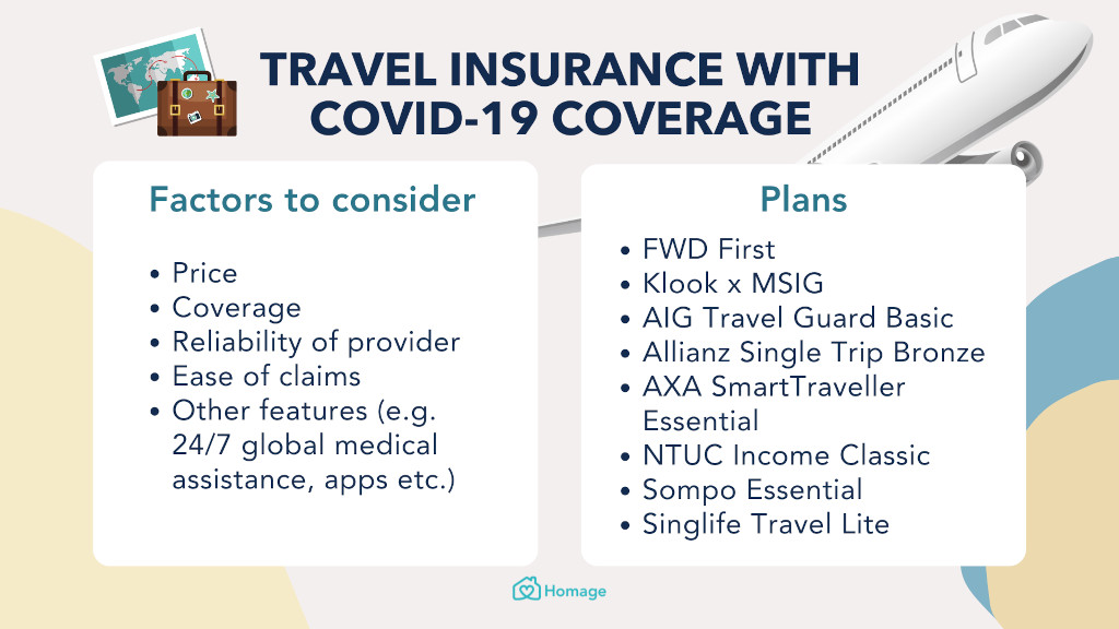 Homage travel insurance infographic