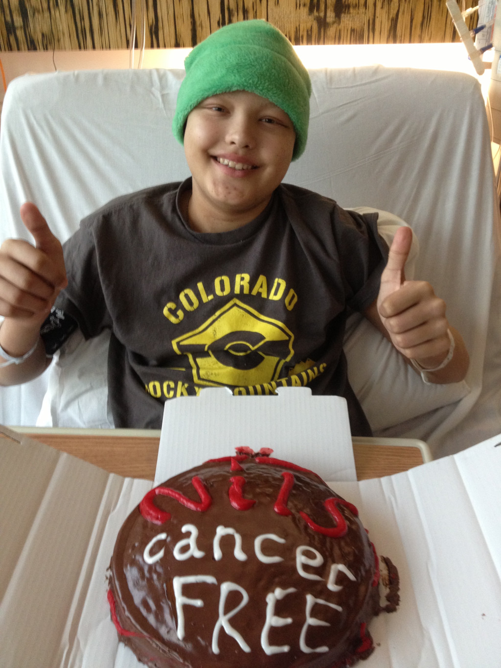 Nils is cancer free