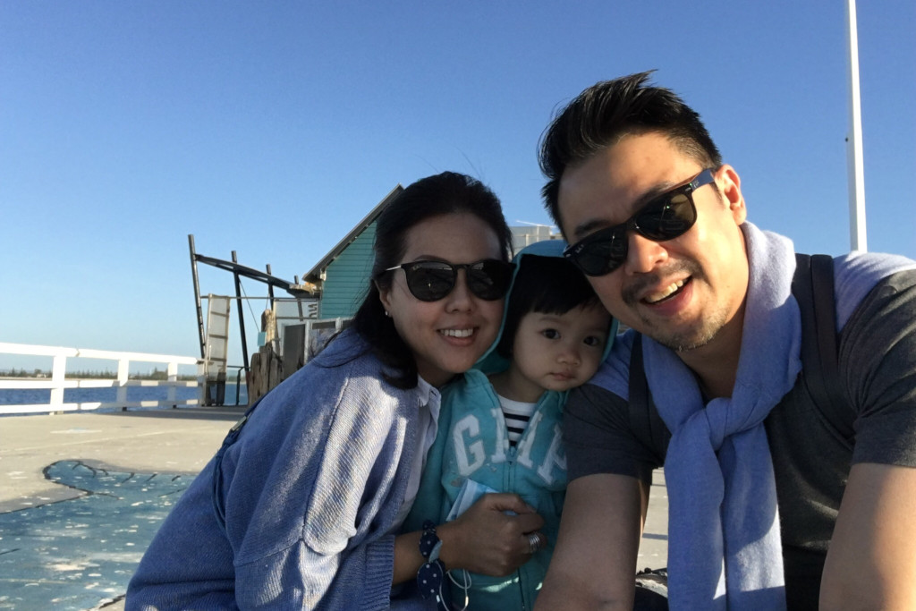 Rachel & family in Perth (Busselton Jetty)