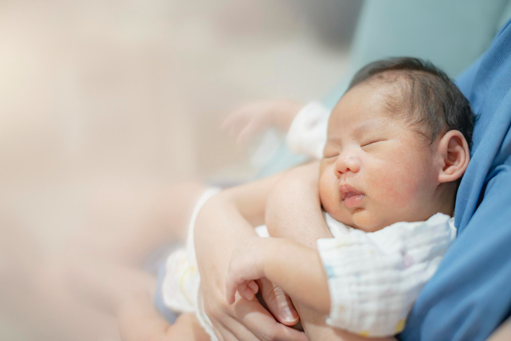 baby with congenital hearing loss