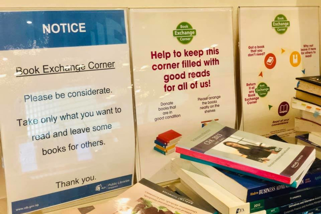 donate books to Book Exchange Corner at Geylang East Public Library