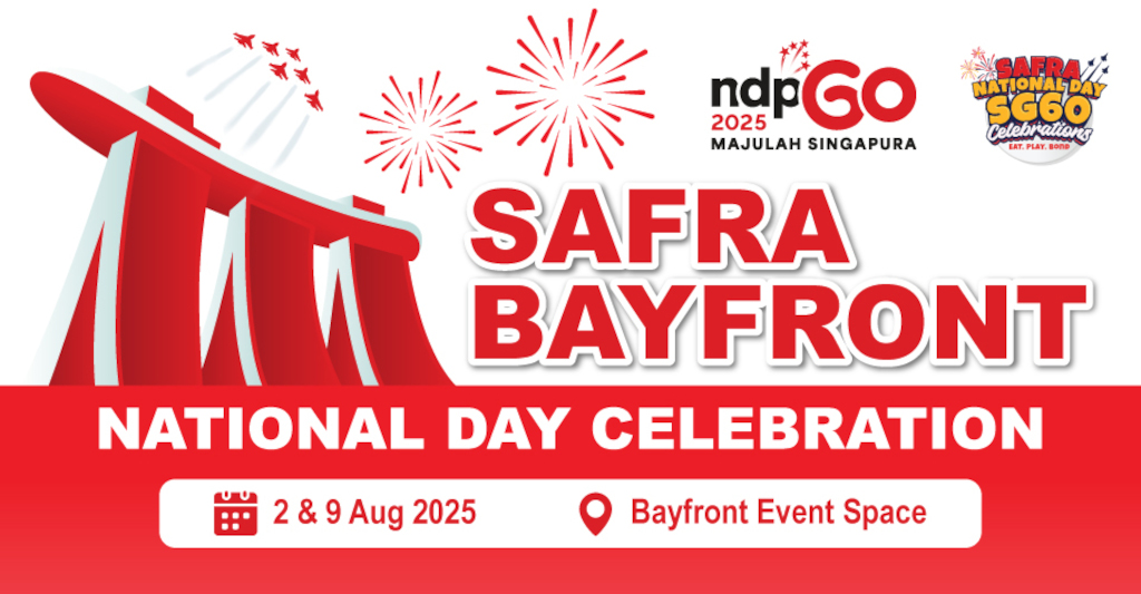 National Day fireworks at SAFRA Bayfront National Day Celebration