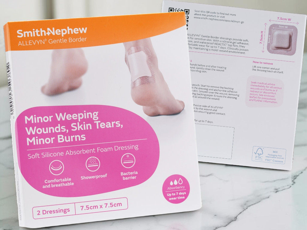 Allevyn Gentle Border for better wound healing